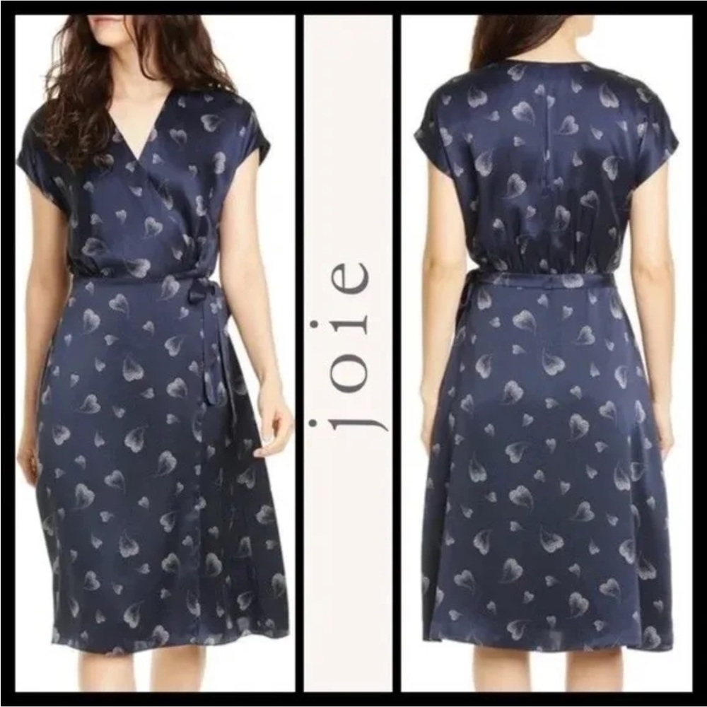 Joie Blue and White Midi Dress